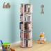 5 Tier 360° Rotating Stackable Shelves Bookshelf Organizer